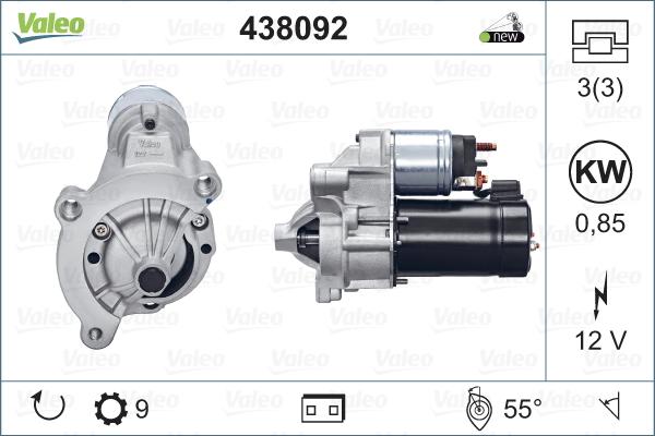 VALEO 438092 - Démarreur droxauto.com