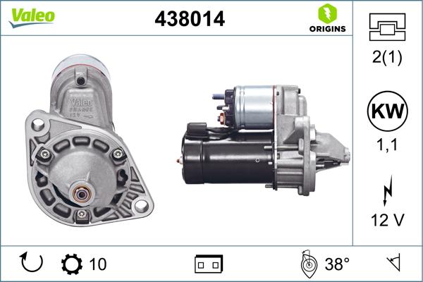 VALEO 438014 - Démarreur droxauto.com