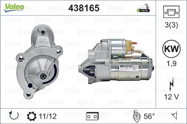 VALEO 438165 - Démarreur droxauto.com