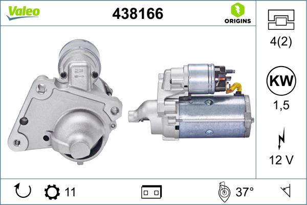 VALEO 438166 - Démarreur droxauto.com