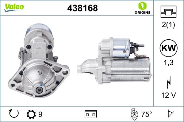 VALEO 438168 - Démarreur droxauto.com