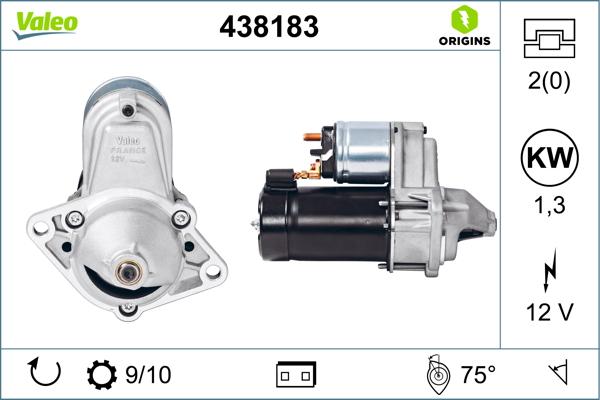 VALEO 438183 - Démarreur droxauto.com