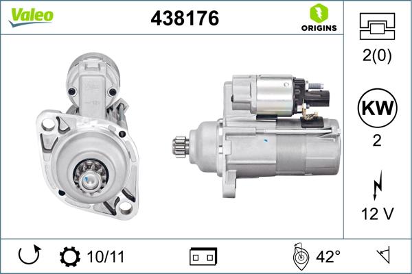 VALEO 438176 - Démarreur droxauto.com