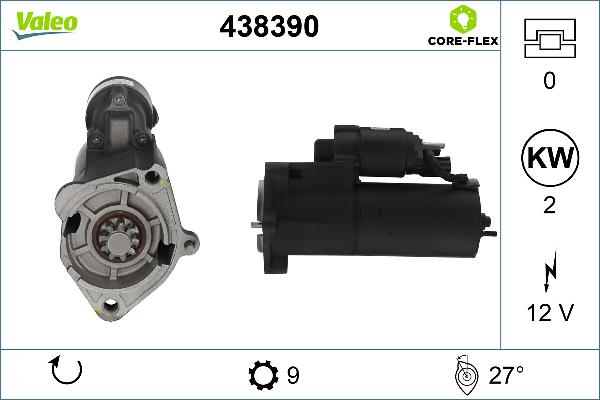 VALEO 438390 - Démarreur droxauto.com