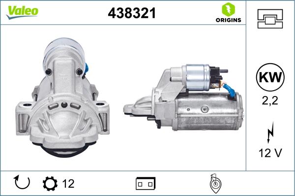VALEO 438321 - Démarreur droxauto.com