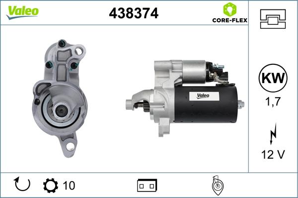 VALEO 438374 - Démarreur droxauto.com