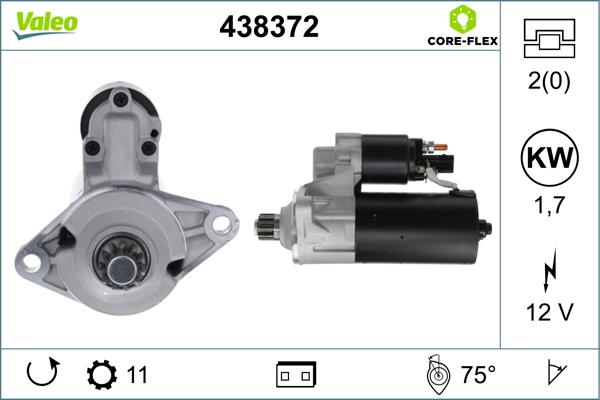 VALEO 438372 - Démarreur droxauto.com