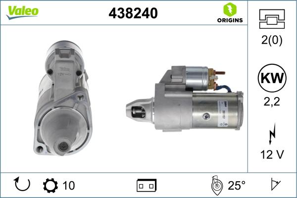 VALEO 438240 - Démarreur droxauto.com