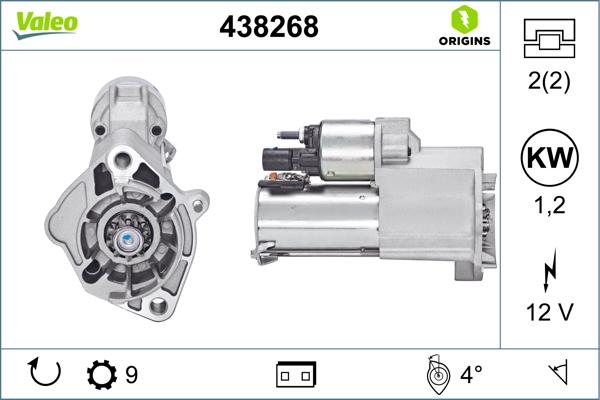 VALEO 438268 - Démarreur droxauto.com