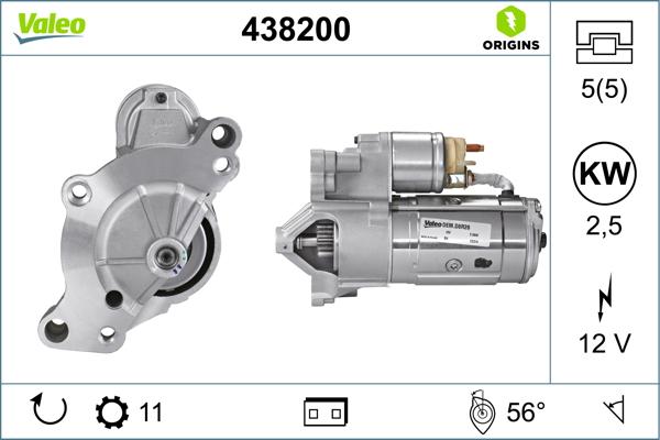 VALEO 438200 - Démarreur droxauto.com