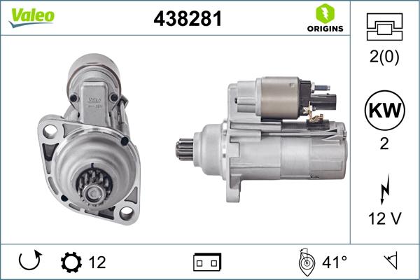 VALEO 438281 - Démarreur droxauto.com