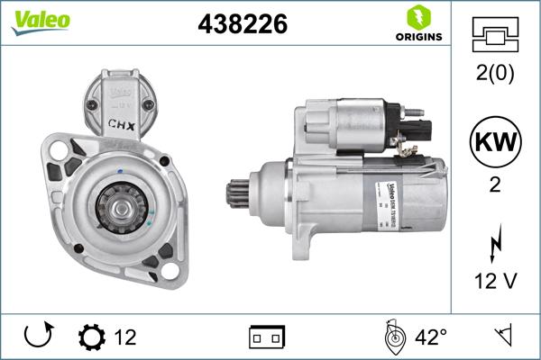 VALEO 438226 - Démarreur droxauto.com
