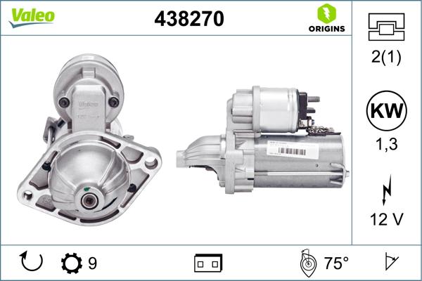 VALEO 438270 - Démarreur droxauto.com