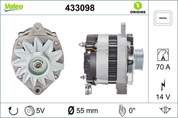 VALEO 433098 - Alternateur droxauto.com