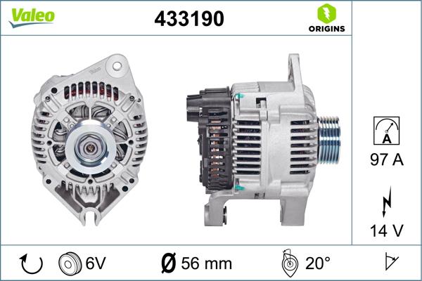VALEO 433190 - Alternateur droxauto.com