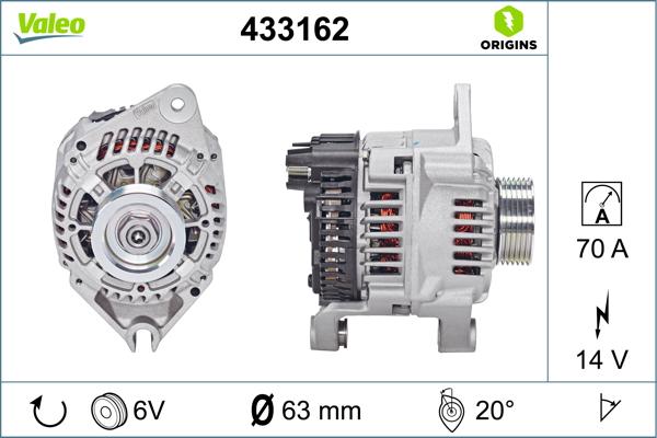 VALEO 433162 - Alternateur droxauto.com