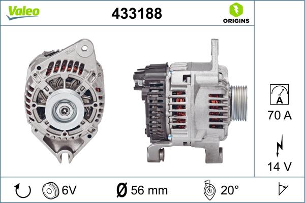 VALEO 433188 - Alternateur droxauto.com