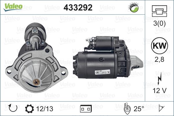 VALEO 433292 - Démarreur droxauto.com