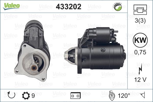 VALEO 433202 - Démarreur droxauto.com