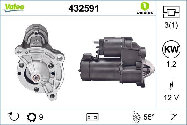 VALEO 432591 - Démarreur droxauto.com