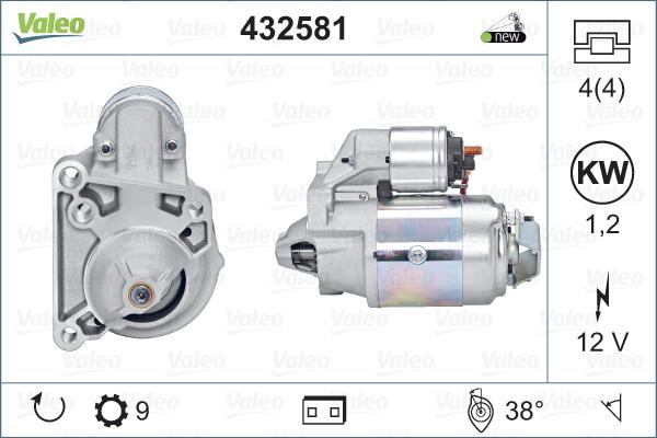 VALEO 432581 - Démarreur droxauto.com