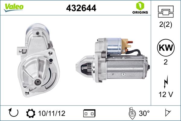 VALEO 432644 - Démarreur droxauto.com
