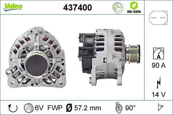 VALEO 437400 - Alternateur droxauto.com