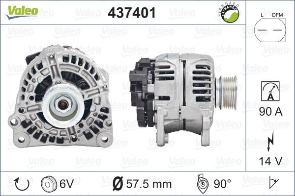 VALEO 437401 - Alternateur droxauto.com