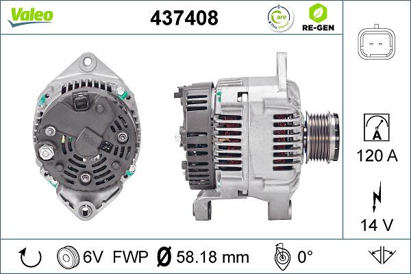 VALEO 437408 - Alternateur droxauto.com