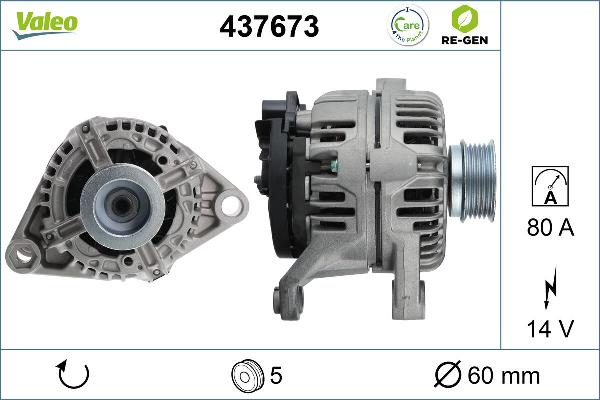 VALEO 437673 - Alternateur droxauto.com