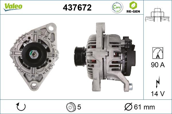 VALEO 437672 - Alternateur droxauto.com