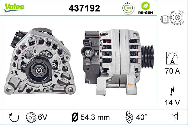 VALEO 437192 - Alternateur droxauto.com