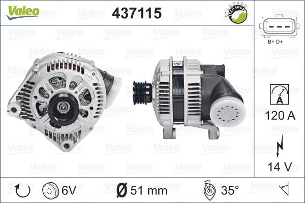 VALEO 437115 - Alternateur droxauto.com