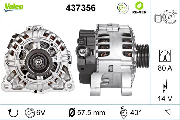 VALEO 437356 - Alternateur droxauto.com