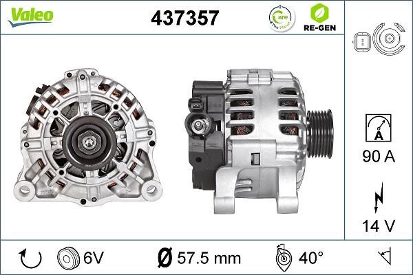 VALEO 437357 - Alternateur droxauto.com