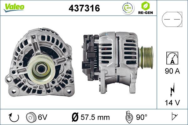 VALEO 437316 - Alternateur droxauto.com