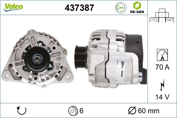 VALEO 437387 - Alternateur droxauto.com