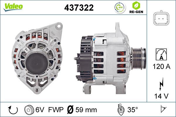 VALEO 437322 - Alternateur droxauto.com