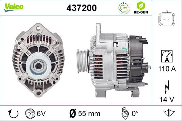 VALEO 437200 - Alternateur droxauto.com