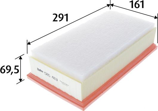 VALEO 585483 - Filtre à air droxauto.com