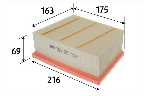 VALEO 585579 - Filtre à air droxauto.com