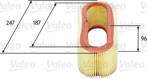 VALEO 585643 - Filtre à air droxauto.com