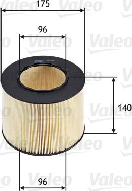 VALEO 585683 - Filtre à air droxauto.com