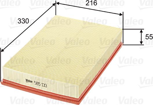 VALEO 585133 - Filtre à air droxauto.com