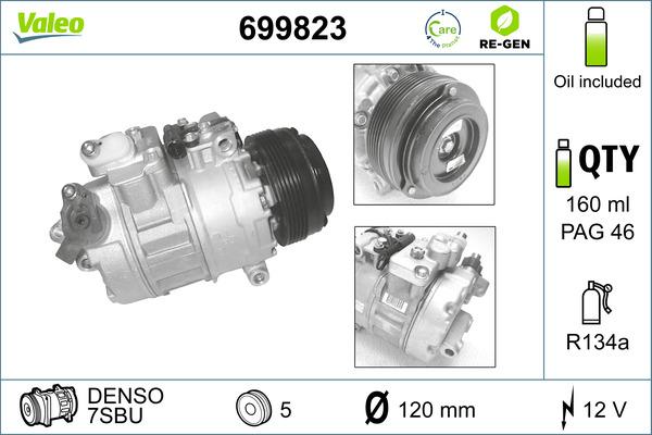 VALEO 699823 - Compresseur, climatisation droxauto.com