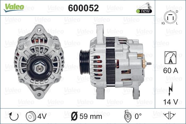 VALEO 600052 - Alternateur droxauto.com
