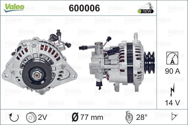 VALEO 600006 - Alternateur droxauto.com
