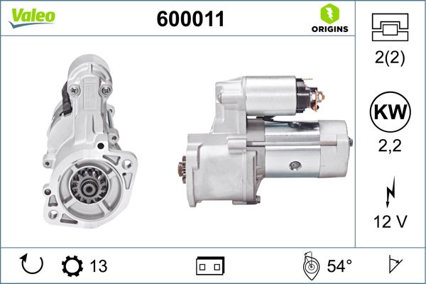 VALEO 600011 - Démarreur droxauto.com