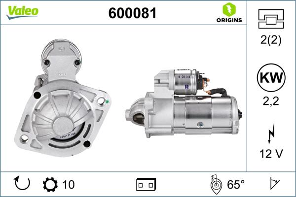 VALEO 600081 - Démarreur droxauto.com