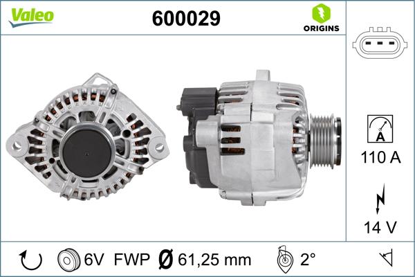 VALEO 600029 - Alternateur droxauto.com